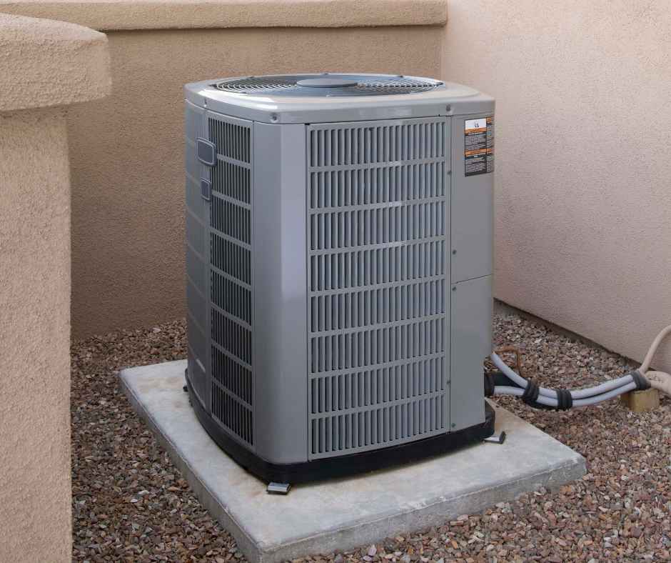 Air conditioner outside a home